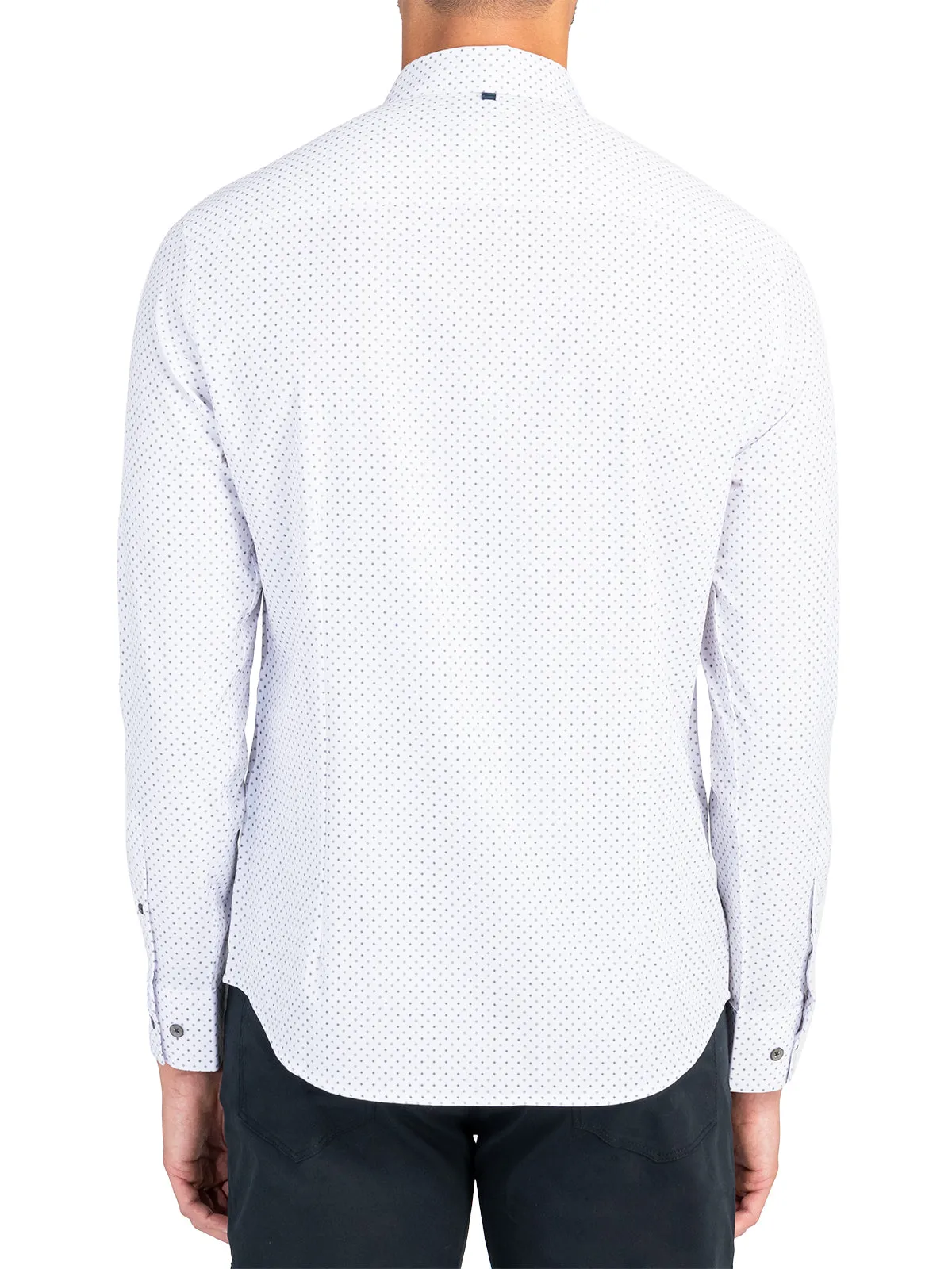 Abstract Cross Long Sleeve Shirt