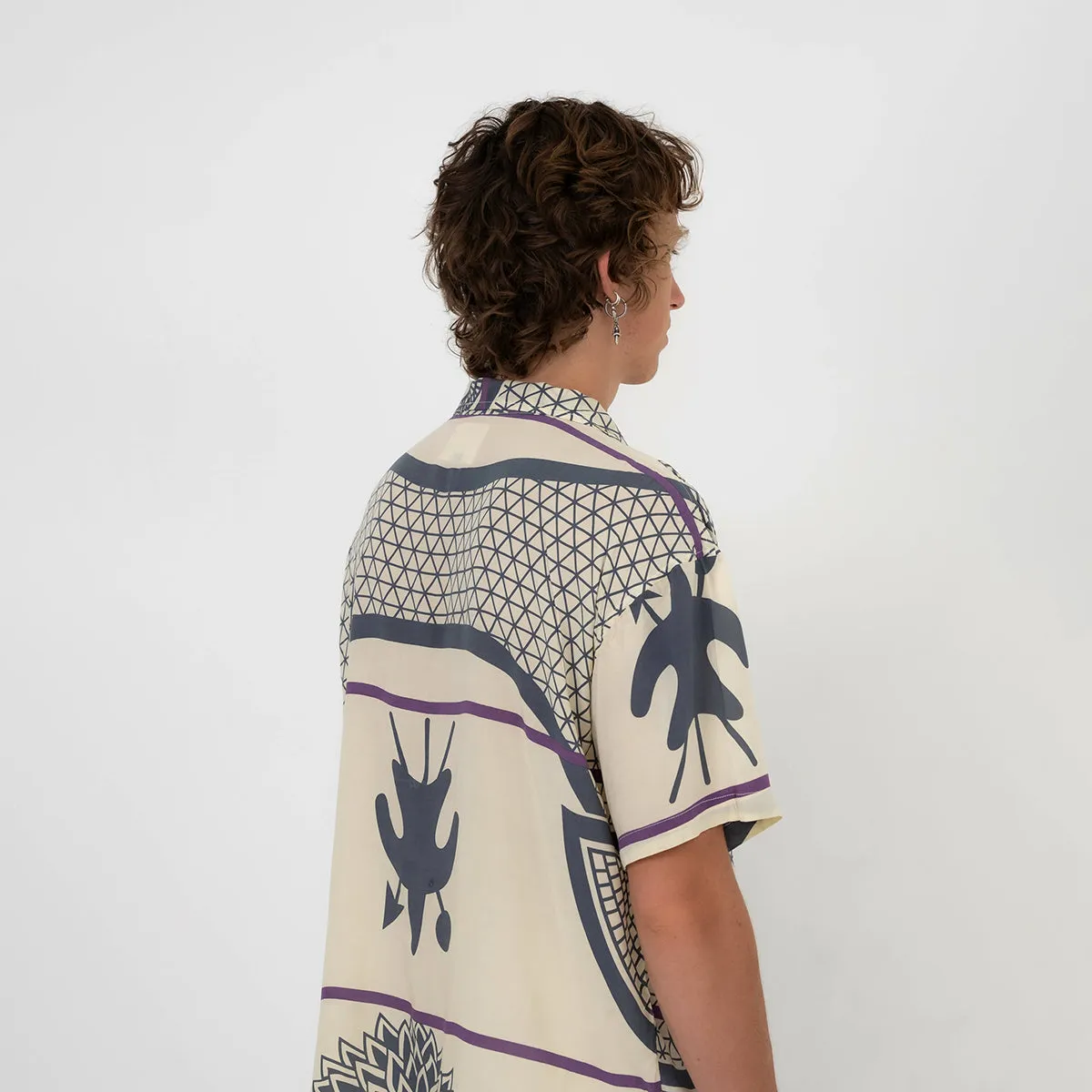 Basotho lounge shirt vanilla