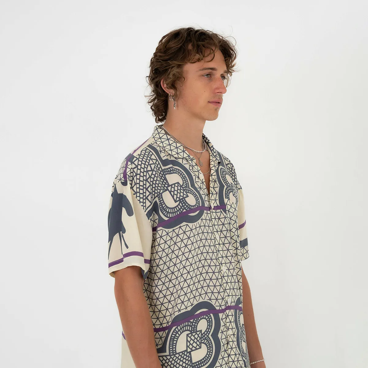 Basotho lounge shirt vanilla