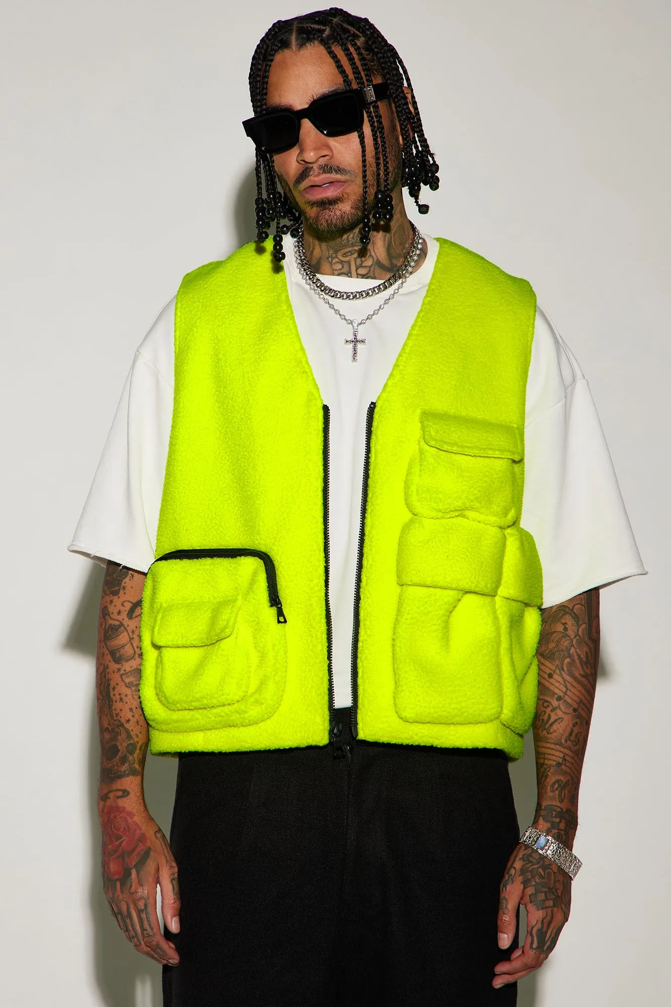 Bhutan Sherpa Vest - Lime