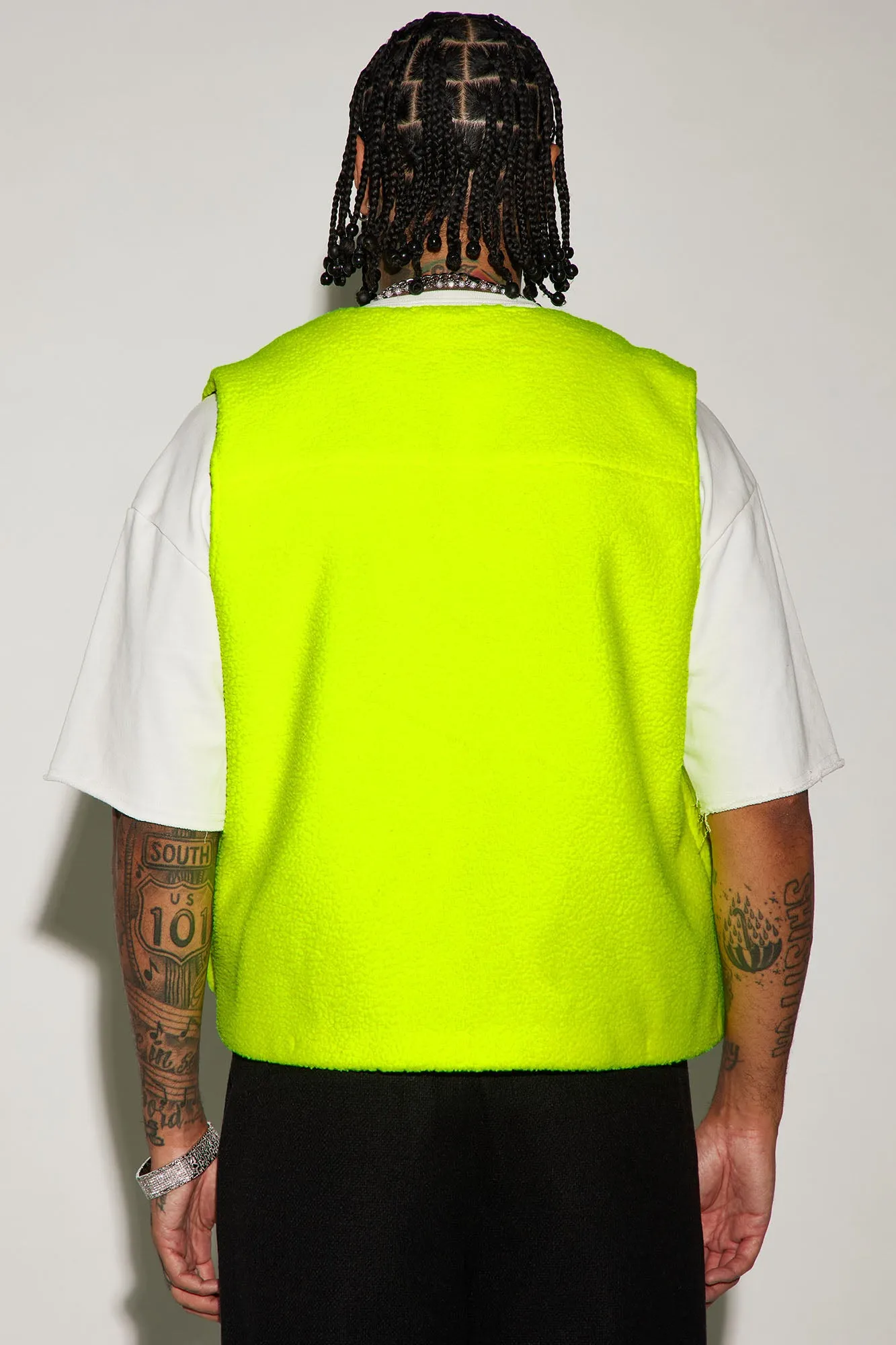 Bhutan Sherpa Vest - Lime