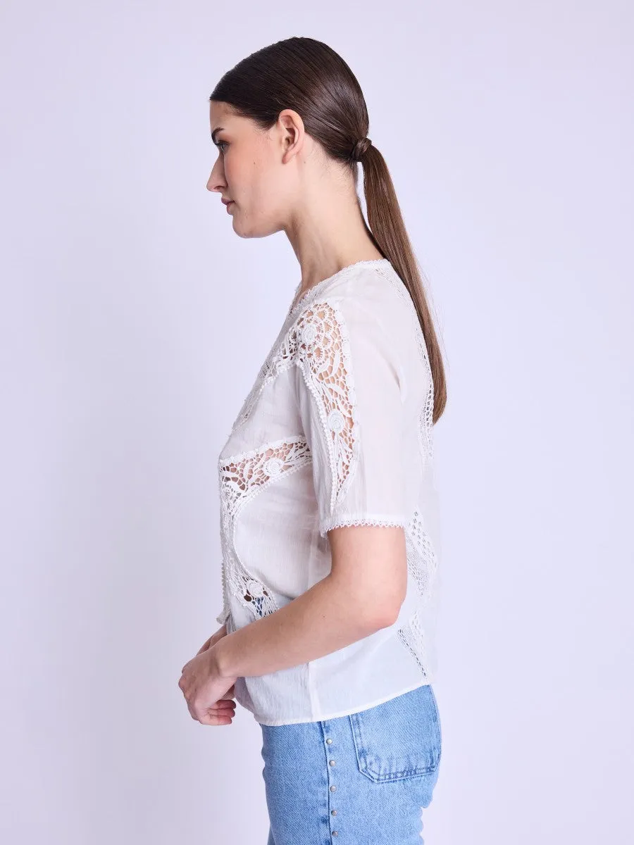 Blouse 18taylorbird6u 18taylorbird6uht Off-White