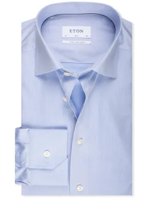 Blue Extra Long Slim Fit Shirt