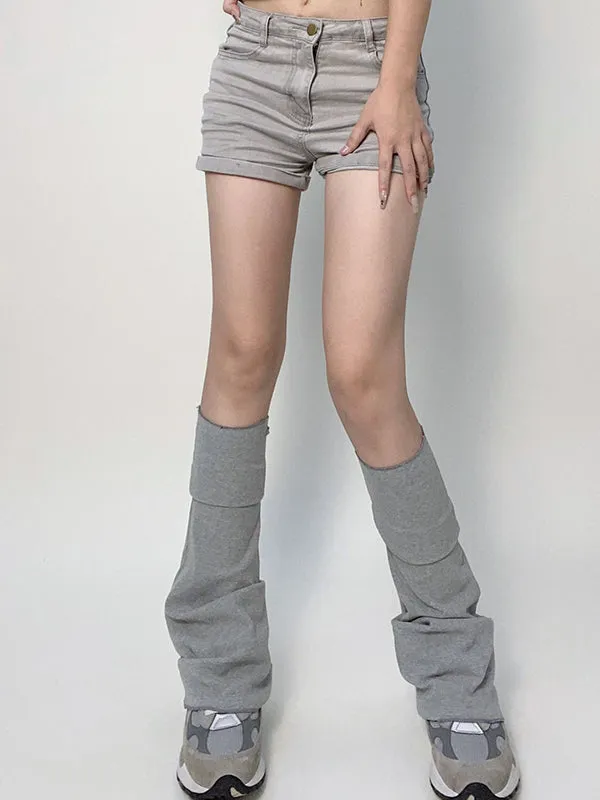 Casual Flared Solid Color Leg Warmers Accessories