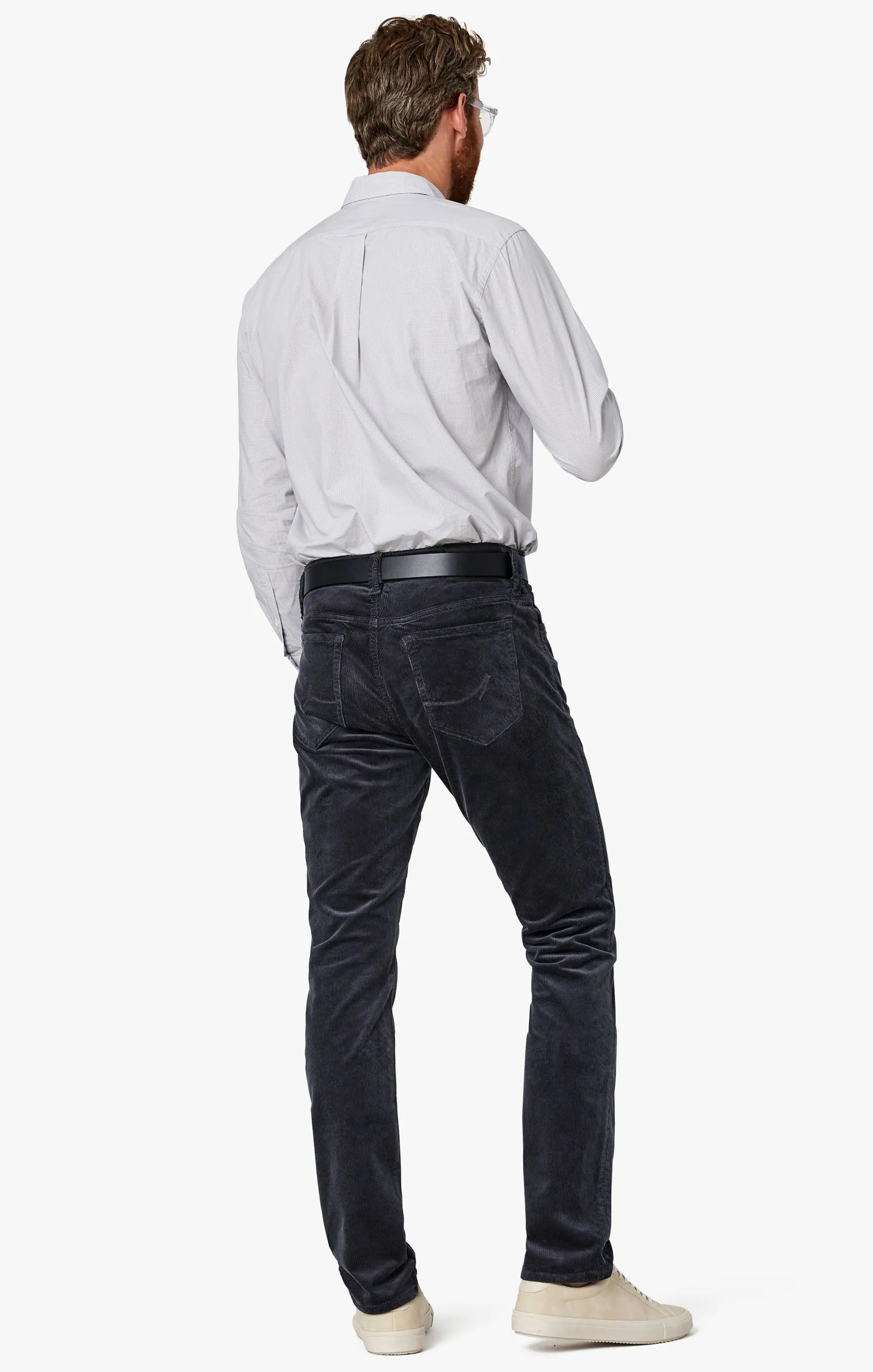 Charisma Relaxed Straight Pants in Iron Cord