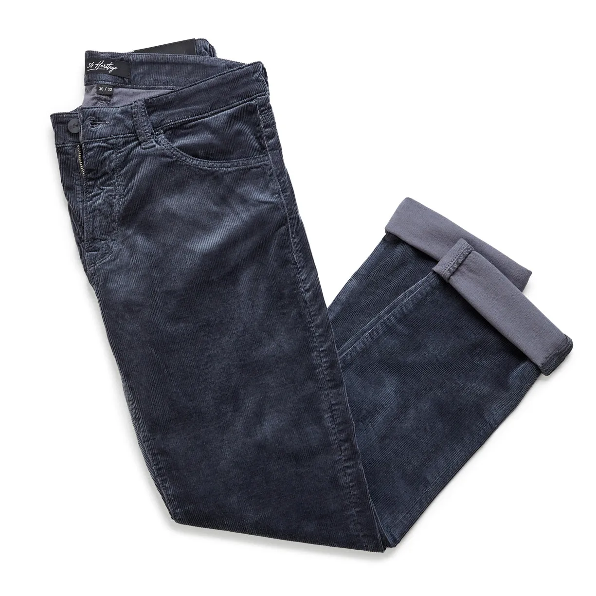 Charisma Relaxed Straight Pants in Iron Cord