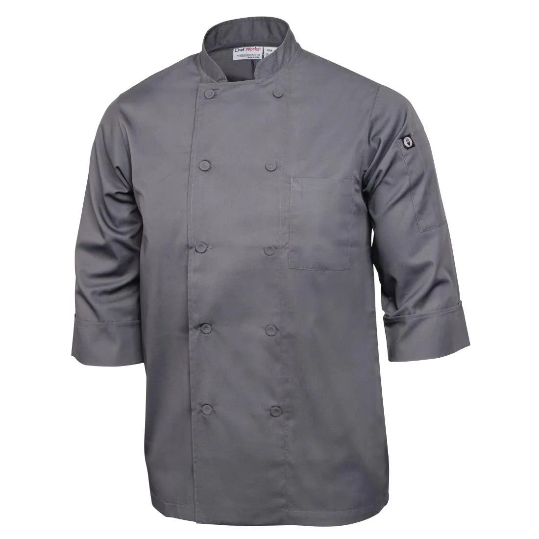 Chef Works Unisex Chefs Jacket Grey S - A934-S