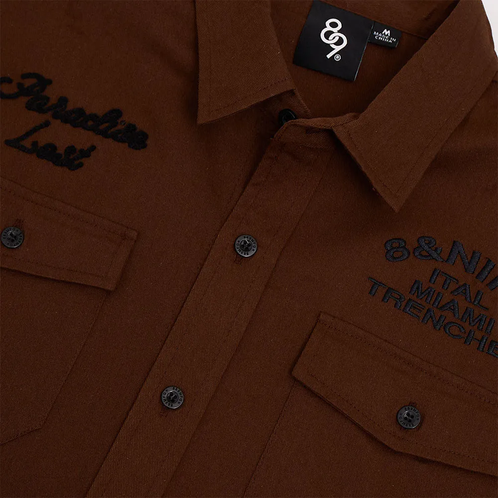 Chop Em' Work Shirt Brown