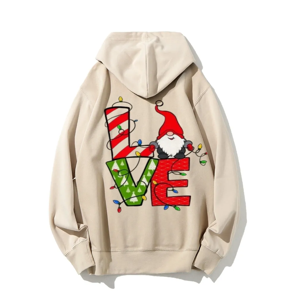 Christmas Santa Claus Graphic Pullover Hoodies