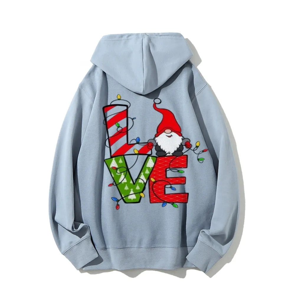 Christmas Santa Claus Graphic Pullover Hoodies