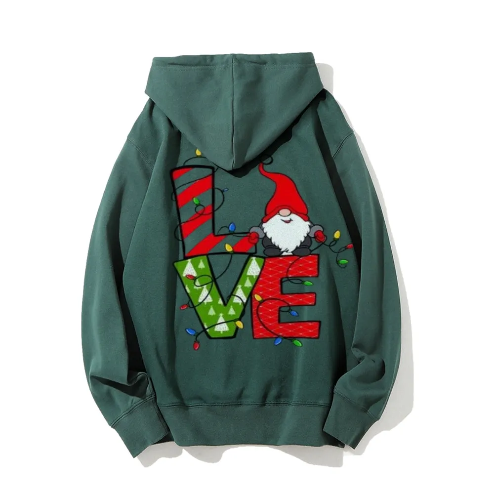 Christmas Santa Claus Graphic Pullover Hoodies