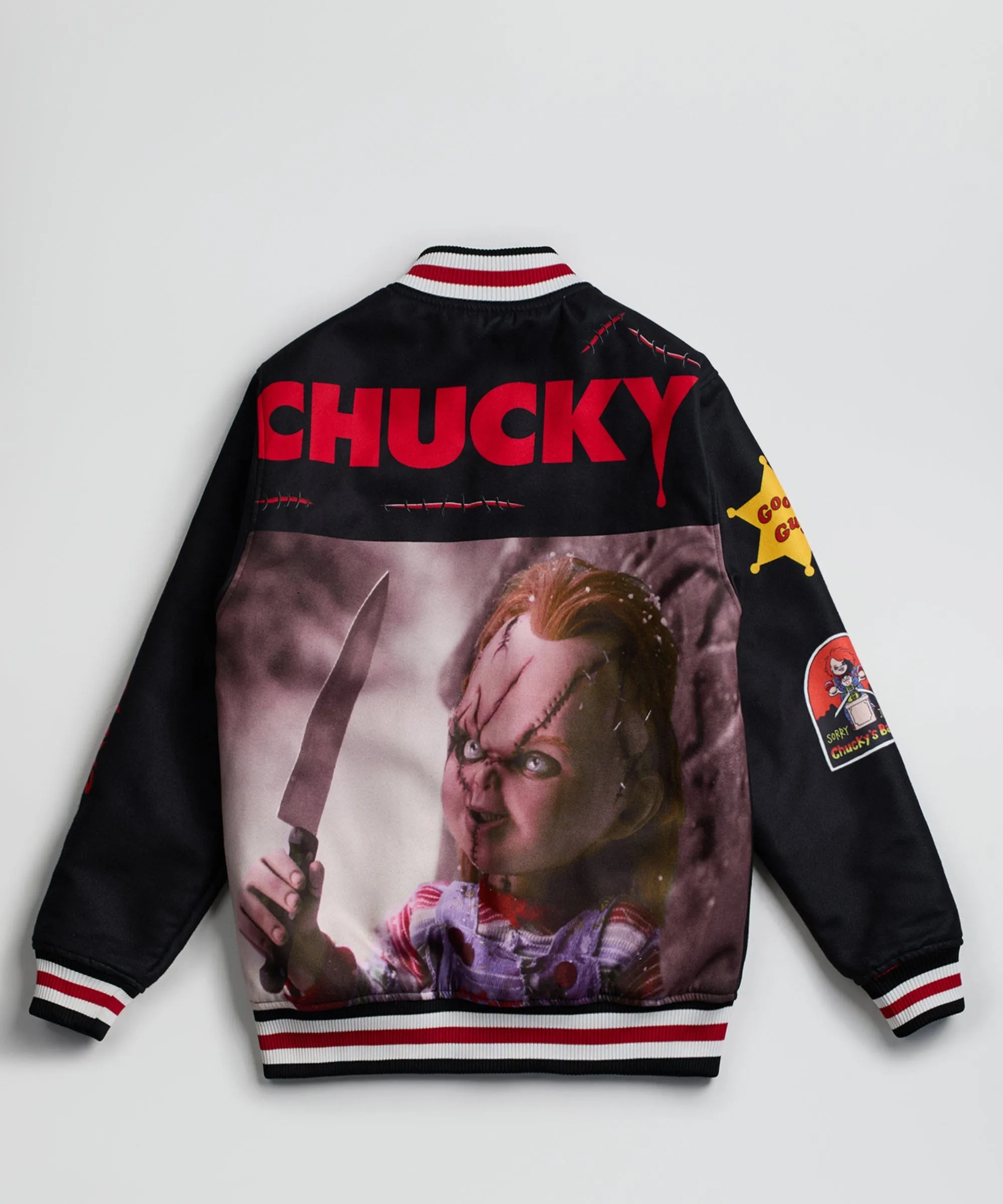 Chucky Wool Varsity Jacket - Black