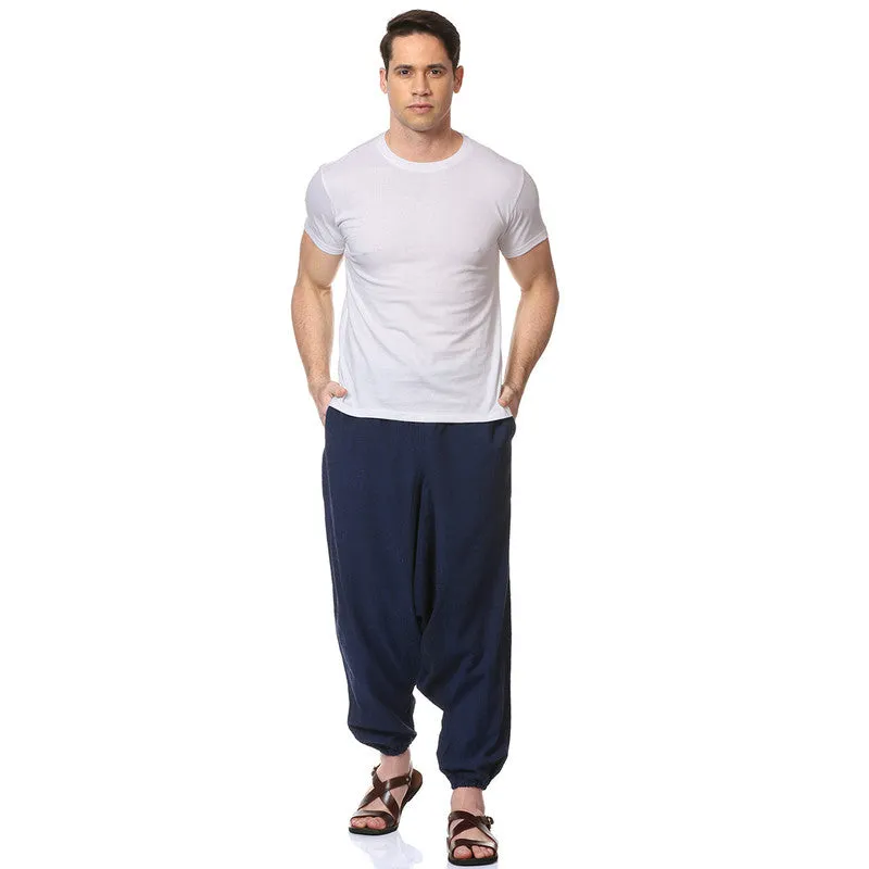 Cotton Harem Pants for Men | Dark Blue & Grey | Pack of 2