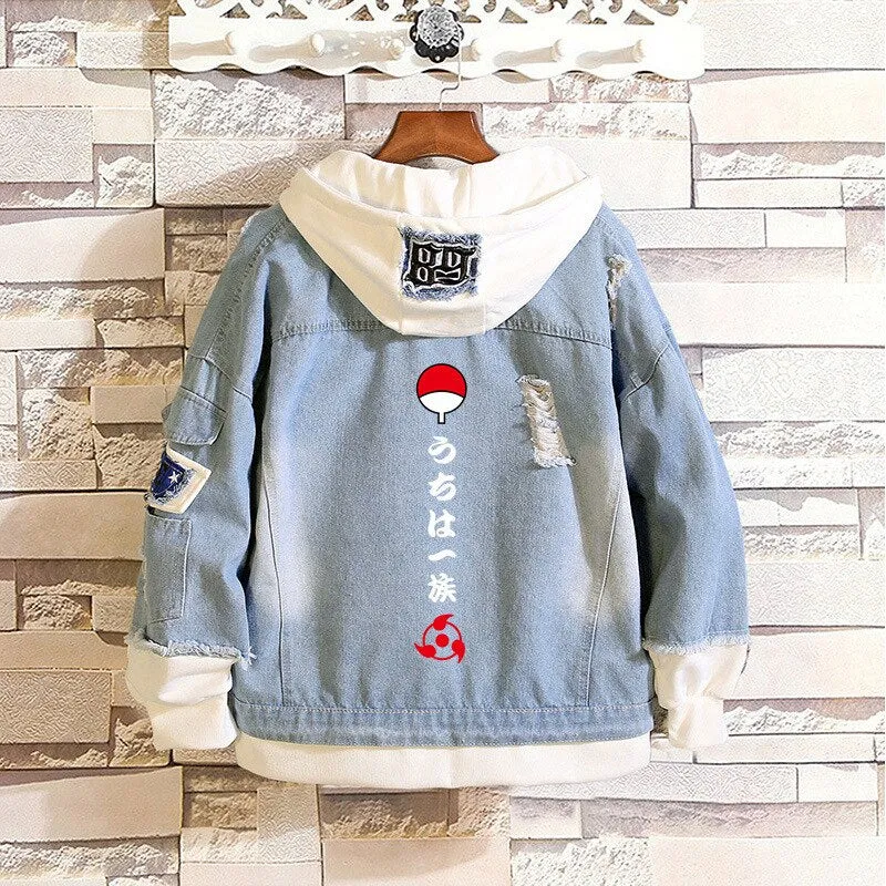 Denim Hoodie Set-1 Naruto (Variants Available)