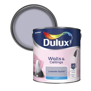 Dulux Matt Emulsion Paint For Walls And Ceilings - Lavender Quartz 2.5L