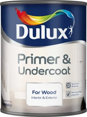 Dulux Primer & Undercoat Paint For Wood - 750 ml