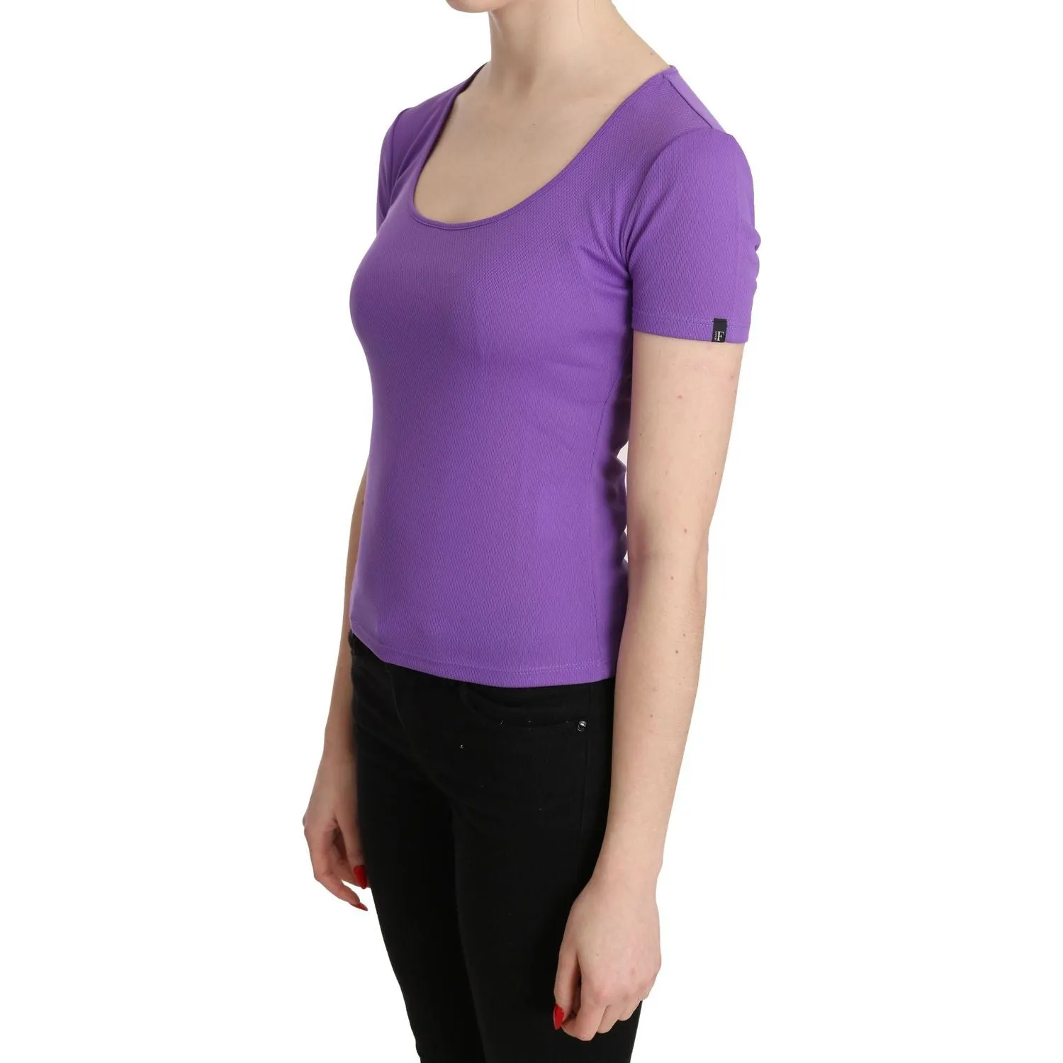 GF Ferre Chic Purple Casual Top for Everyday Elegance