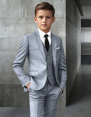 GREY 5 PC BOY’S SUIT