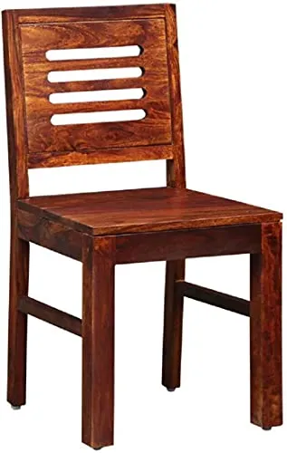 KARNI FURNITURE Sheesham Wood 4 Seater Dining Table Set for Home Hall || Solid Wood Dining Table with 4 Chairs for Hotels || Dining Room Sets - Honey Finish