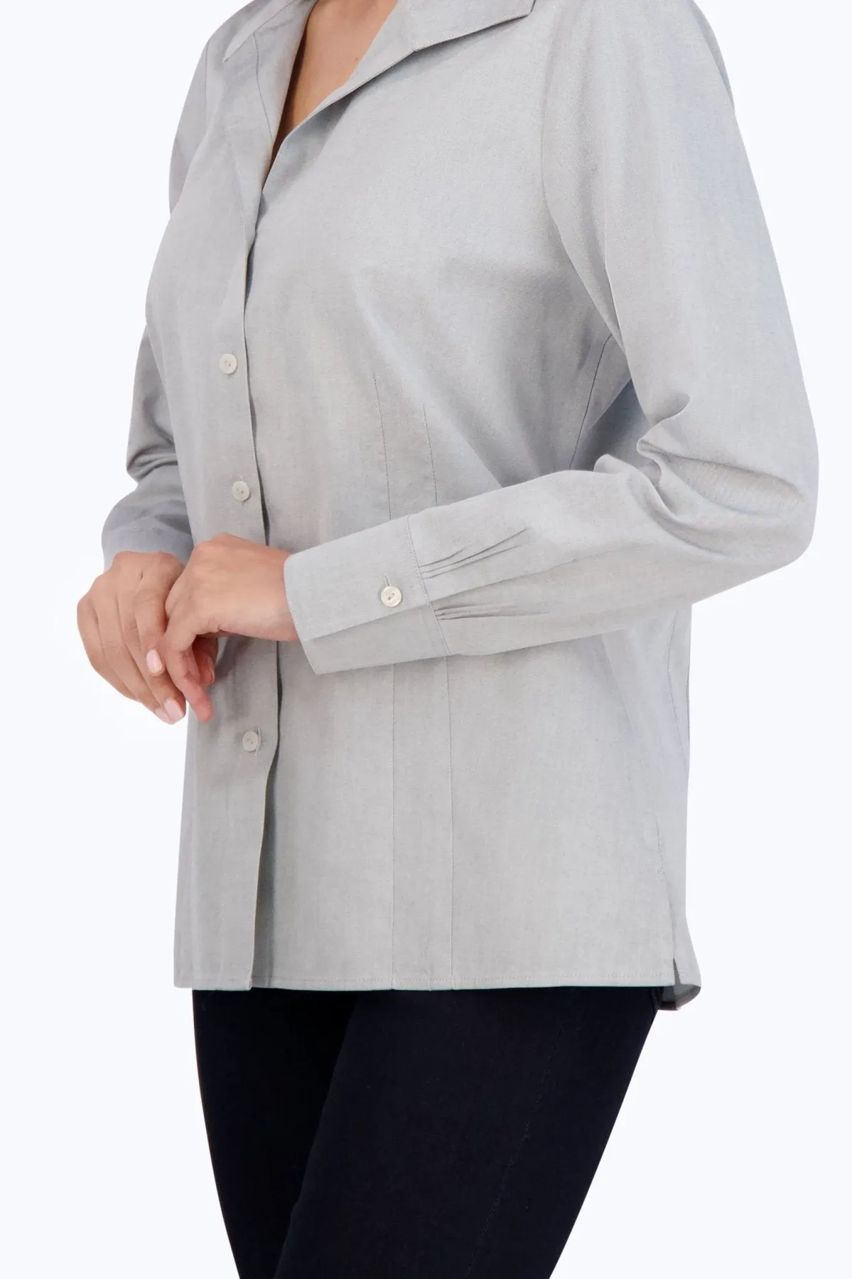 Katie Long Sleeve Pinpoint No Iron Shirt