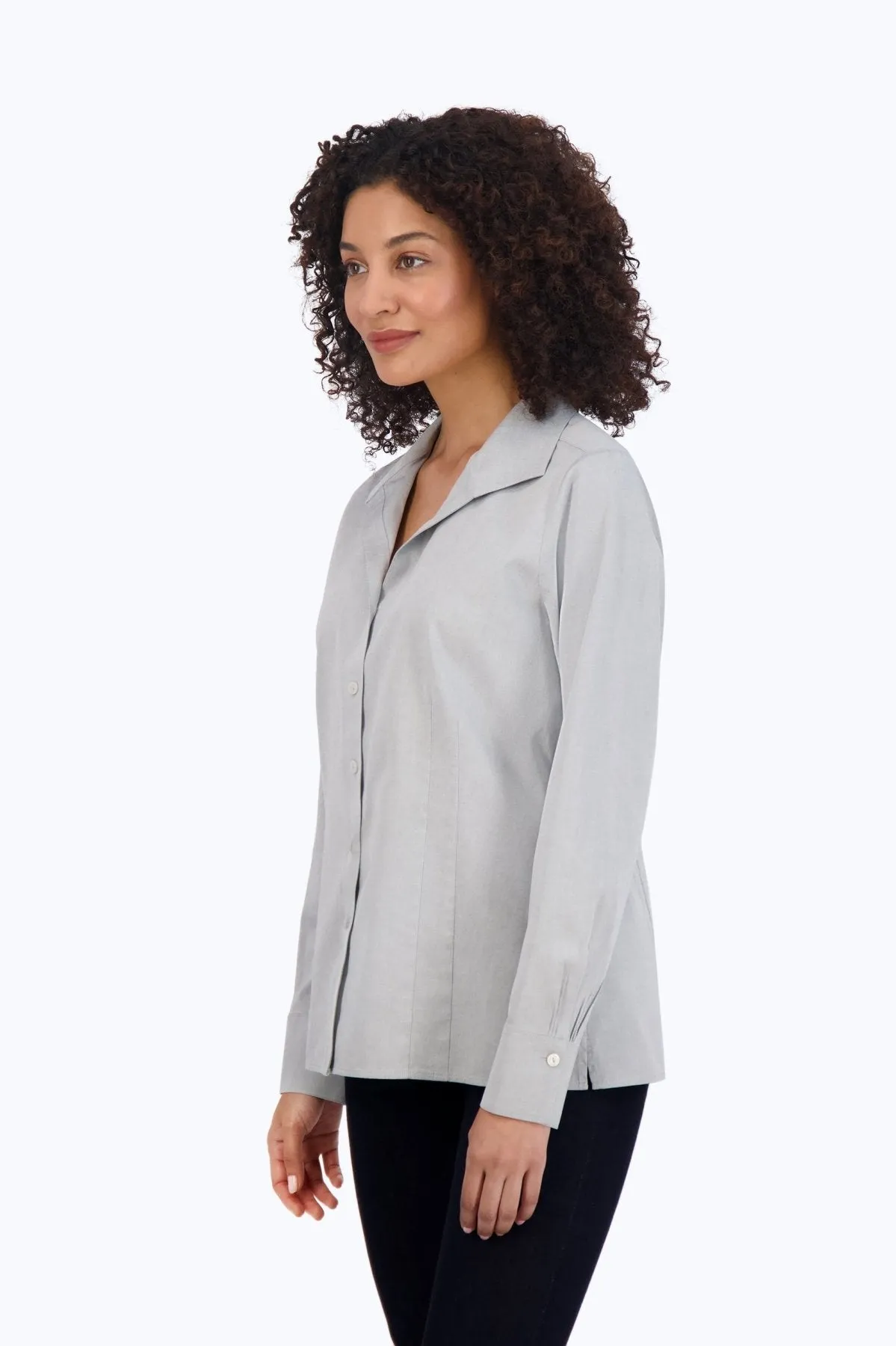 Katie Long Sleeve Pinpoint No Iron Shirt