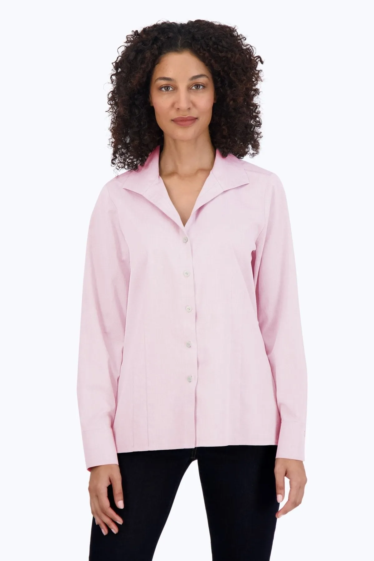 Katie Long Sleeve Pinpoint No Iron Shirt