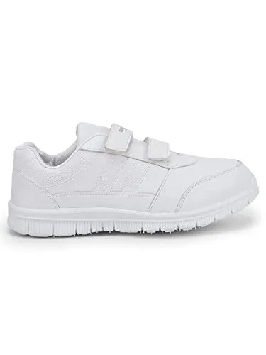 Liberty Force 10 Kids Gola-SCHV White School Non Lacing Shoes (5 UK)