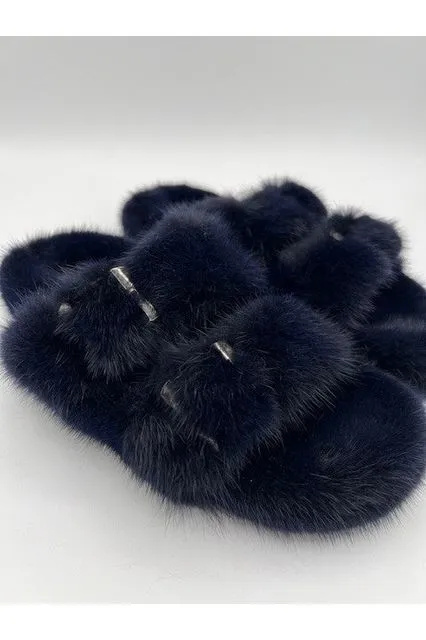 Linda Richards Mink Slides MKS-01 | Navy