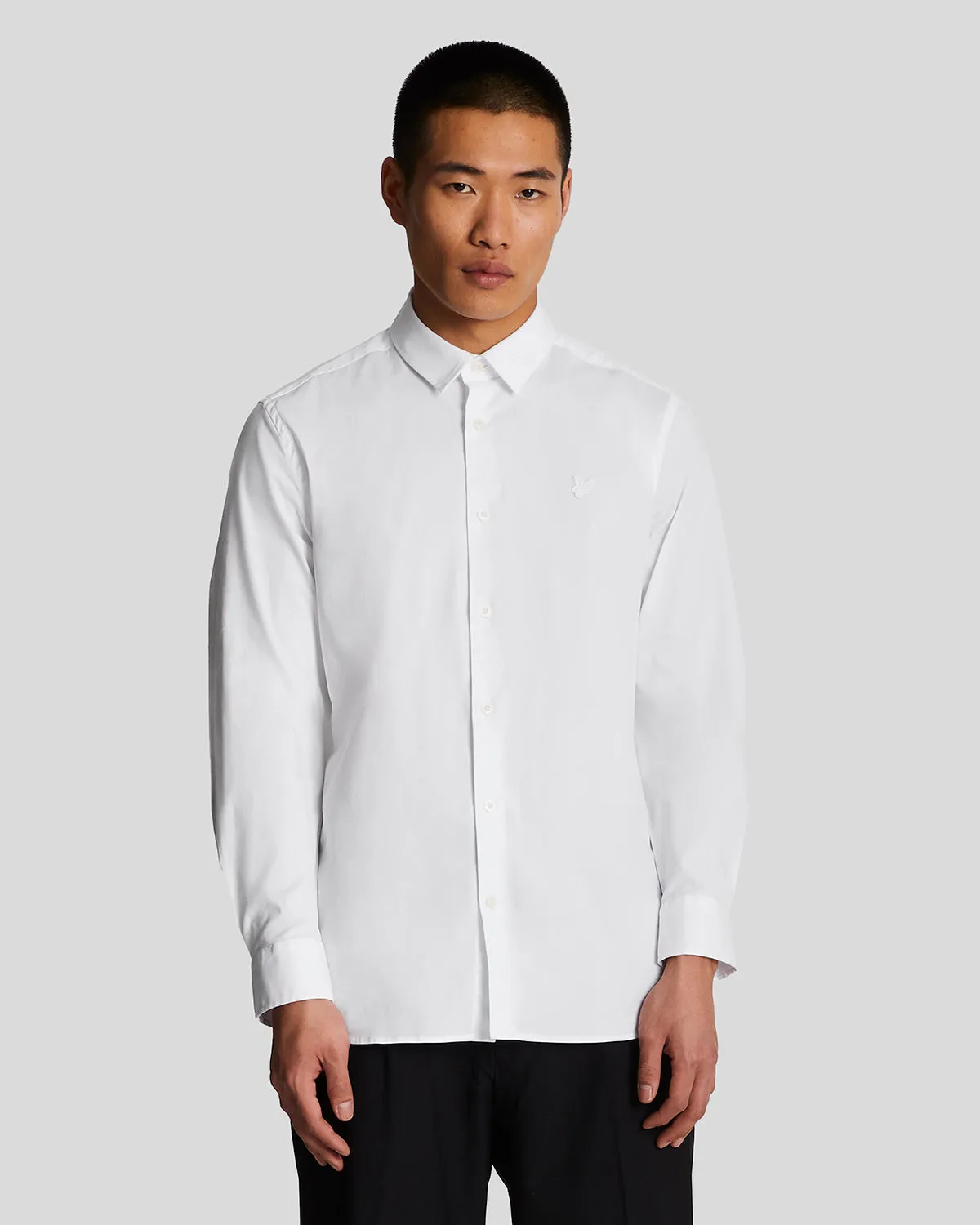 Long Sleeve Slim Fit Poplin Shirt