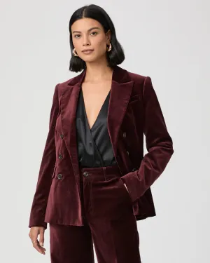 Malbec Blazer Dark Oxblood