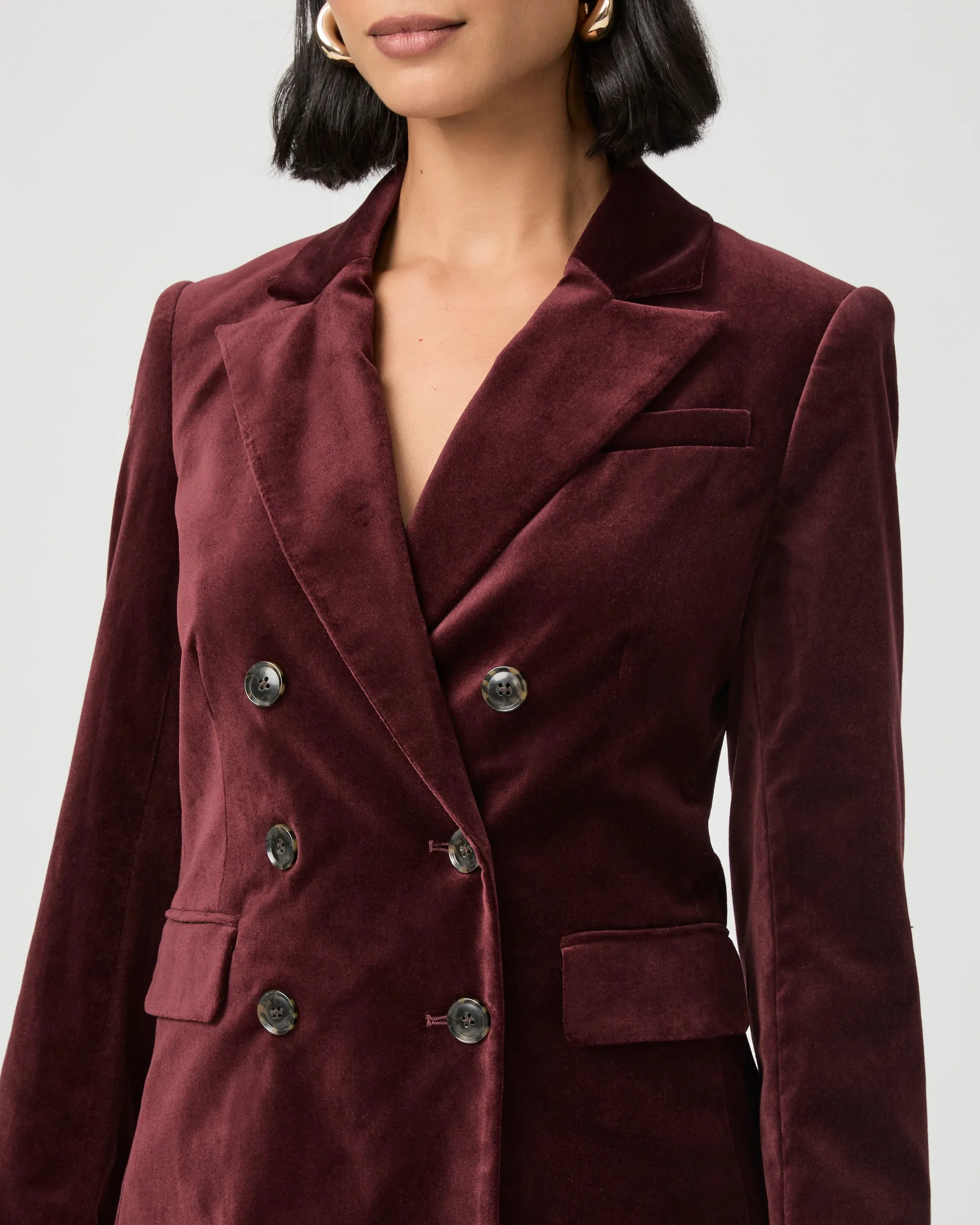 Malbec Blazer Dark Oxblood