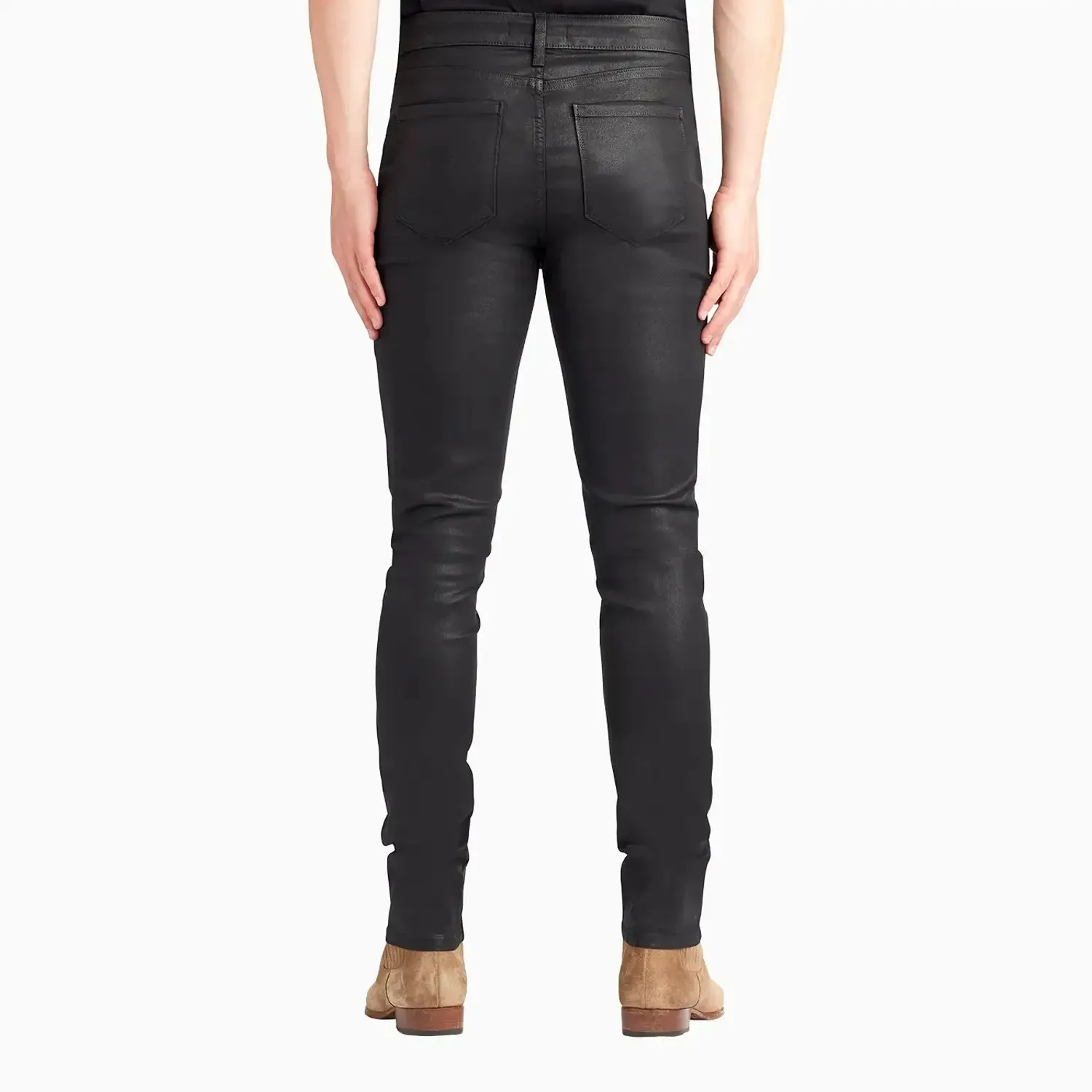 Men's Greyson Coated Noir Skinny Denim Pant