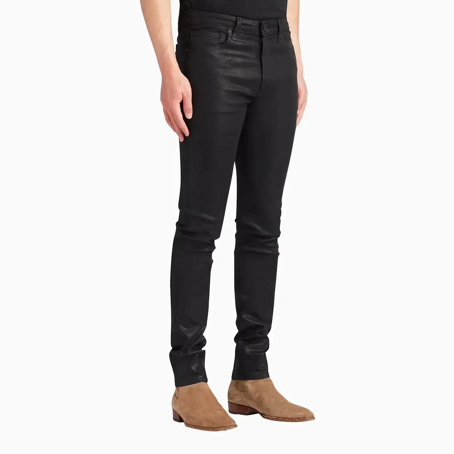 Men's Greyson Coated Noir Skinny Denim Pant