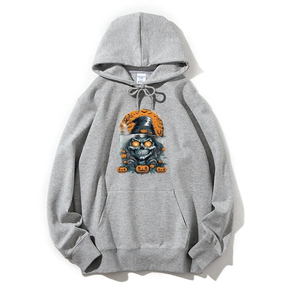 Mens Halloween Witch Graphic Hoodies