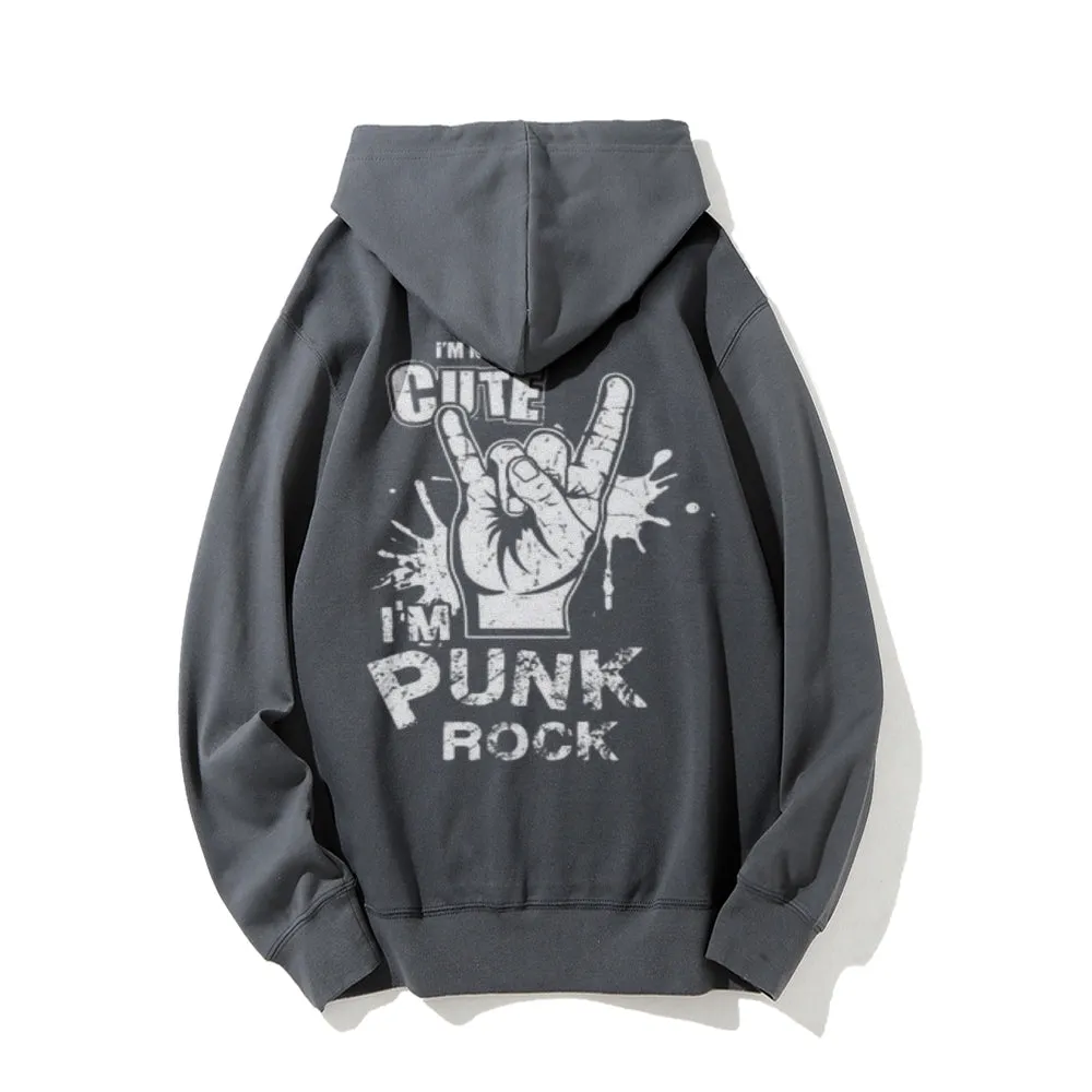 Mens I AM PUNK ROCK Graphic Hoodies