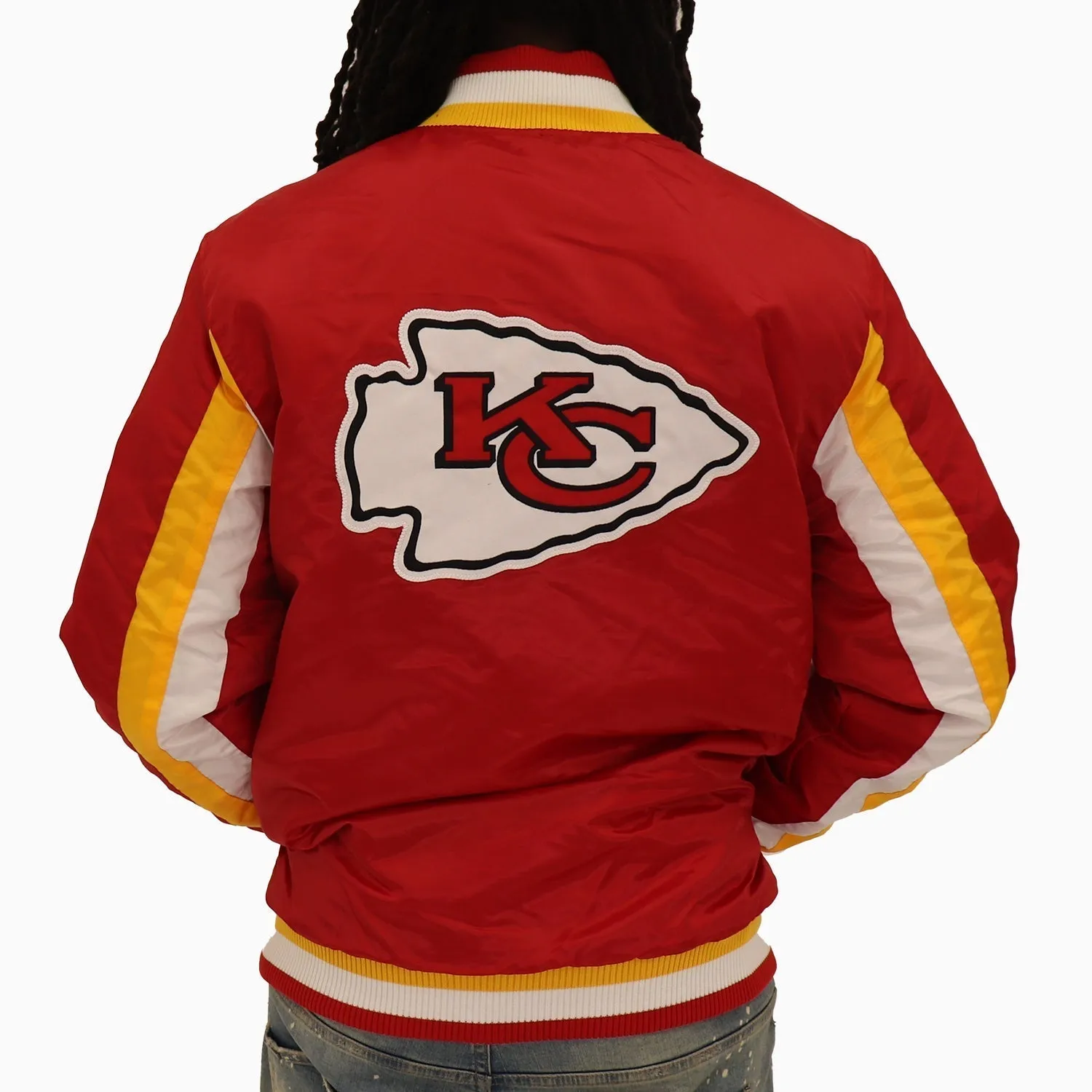 Men's Kansas City Chiefs NFL Varsity Satin Jacket