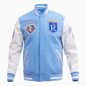 Men's Kansas City Royals MLB Rib Wool Varsity Jacket