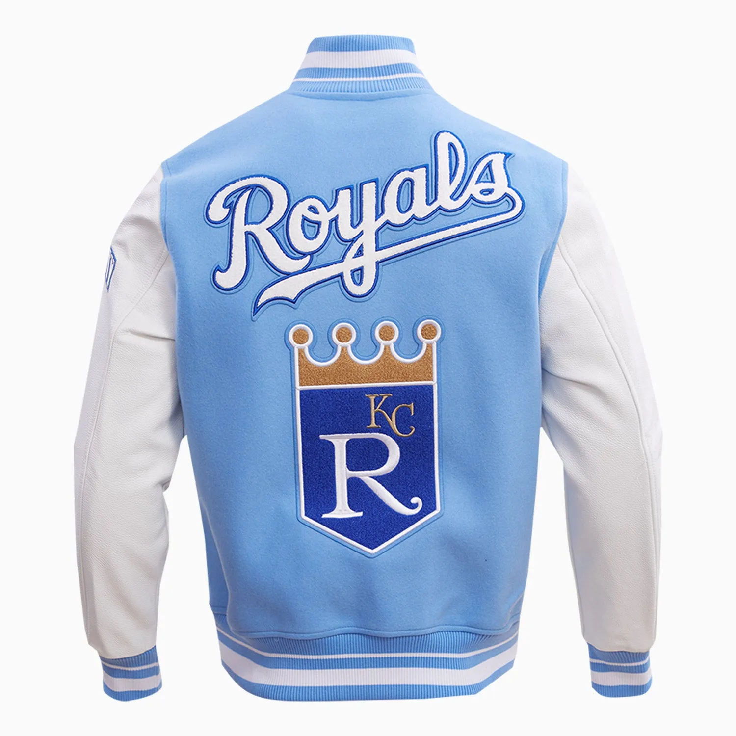 Men's Kansas City Royals MLB Rib Wool Varsity Jacket