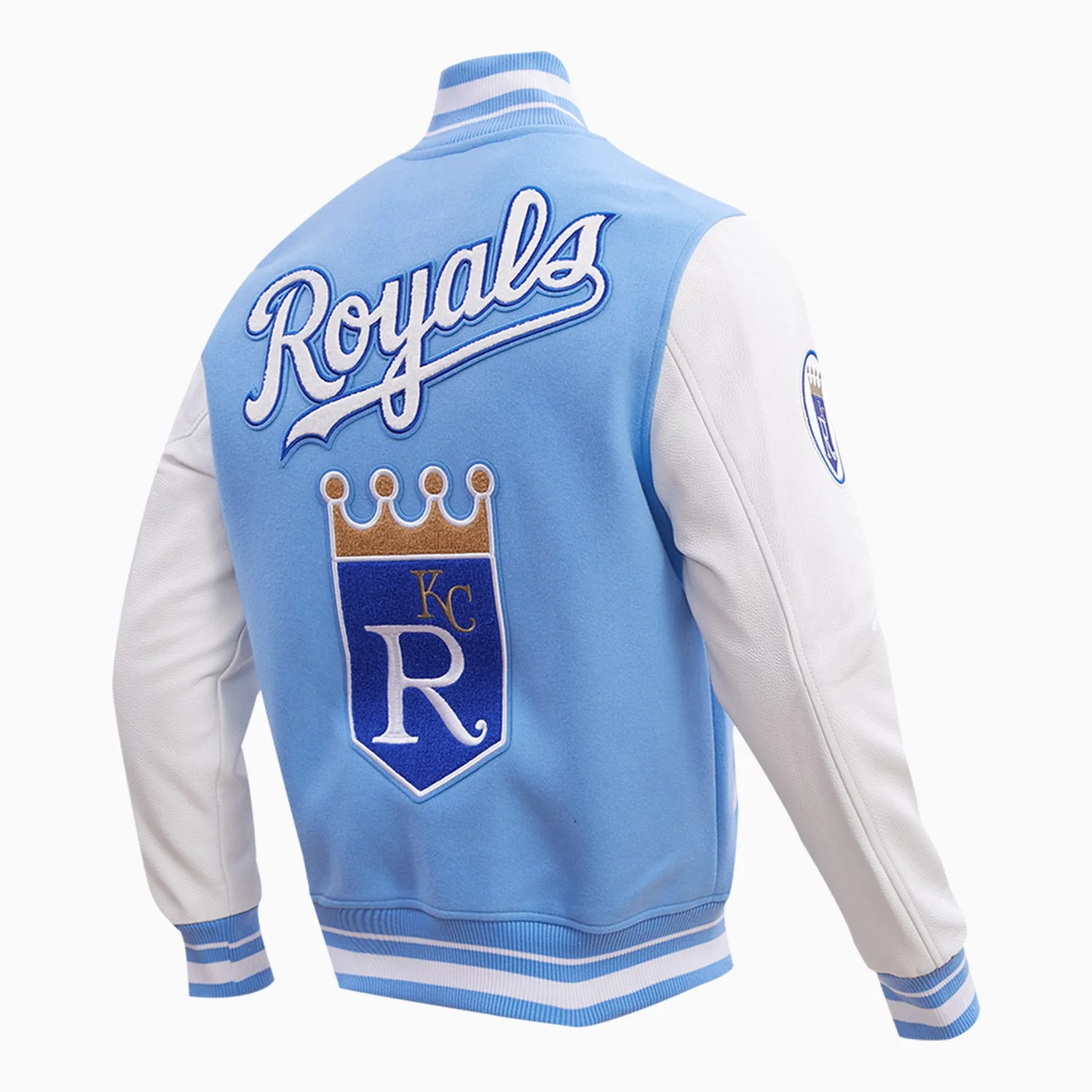 Men's Kansas City Royals MLB Rib Wool Varsity Jacket