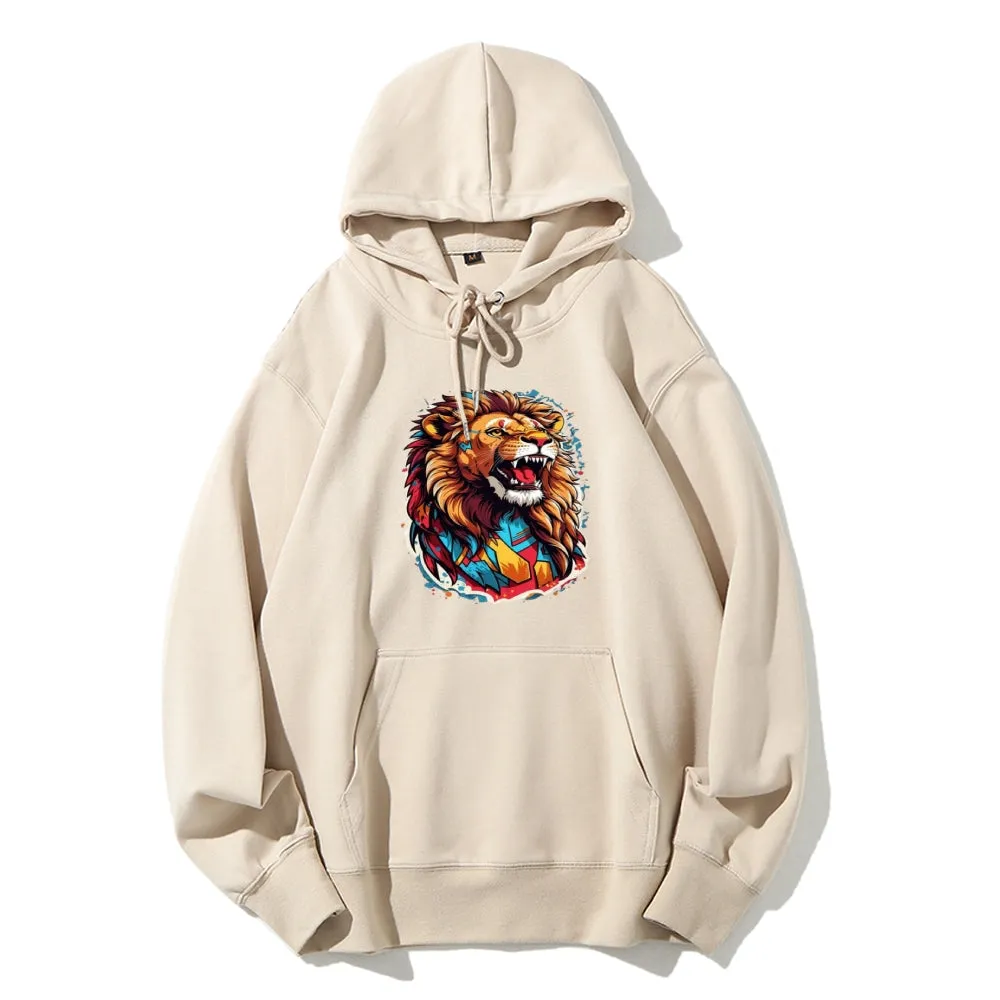 Mens Lion Roar Graphic Hoodies