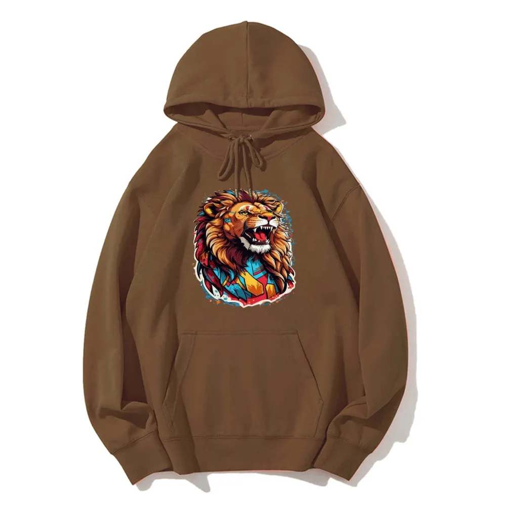 Mens Lion Roar Graphic Hoodies