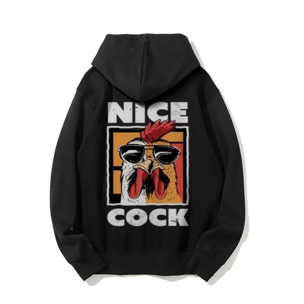 Mens NICE COCK Graphic Hoodies