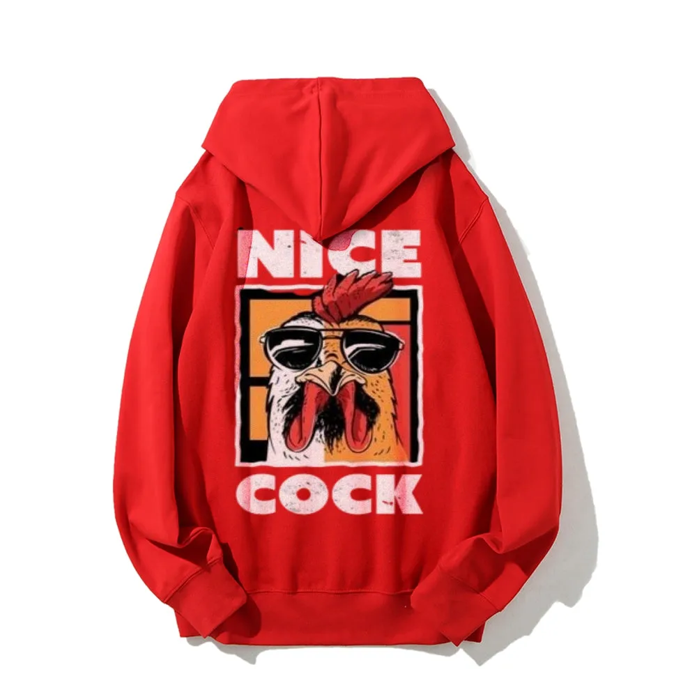 Mens NICE COCK Graphic Hoodies