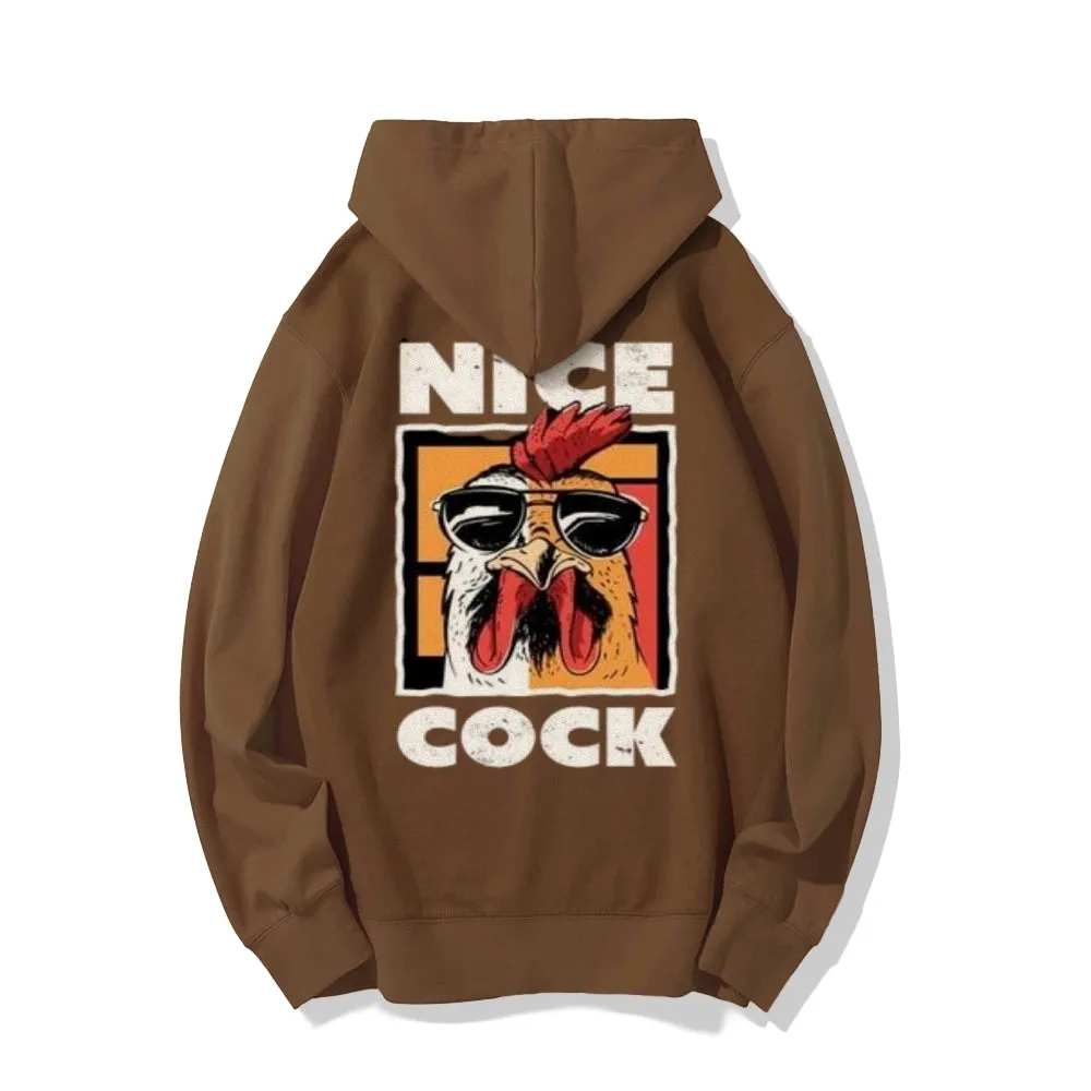 Mens NICE COCK Graphic Hoodies