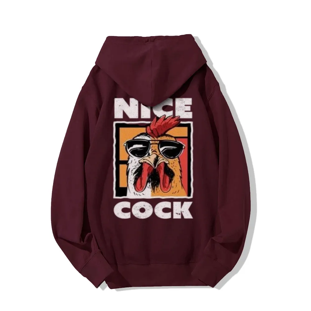 Mens NICE COCK Graphic Hoodies