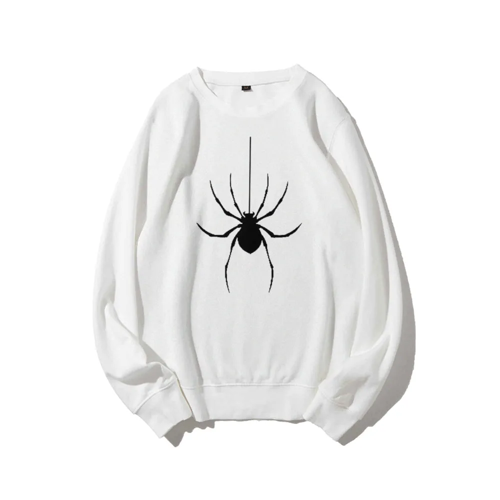 Mens Scary Spider Graphic Sweatshirts