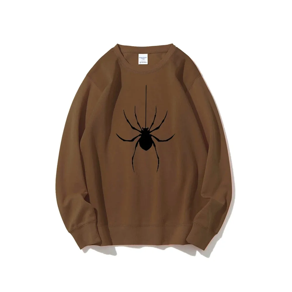 Mens Scary Spider Graphic Sweatshirts