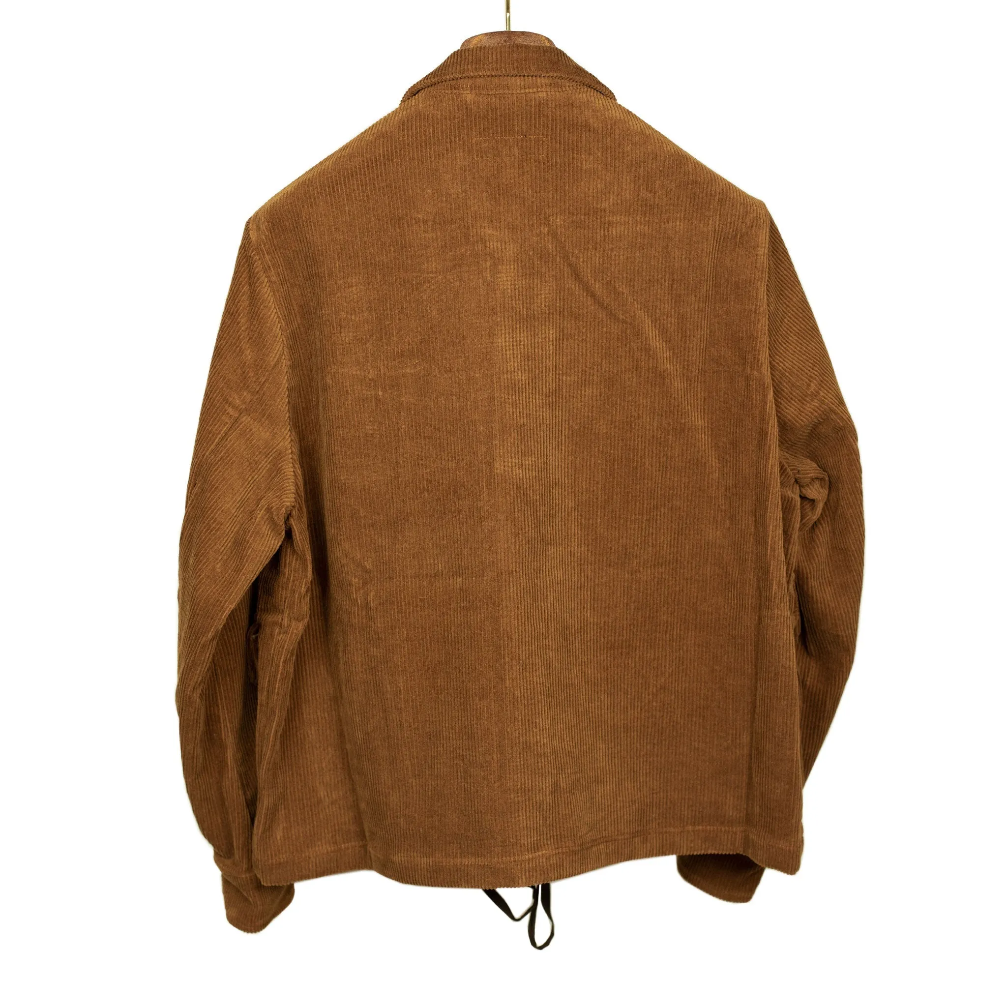 Military Service Jacket in chestnut 8-wale corduroy