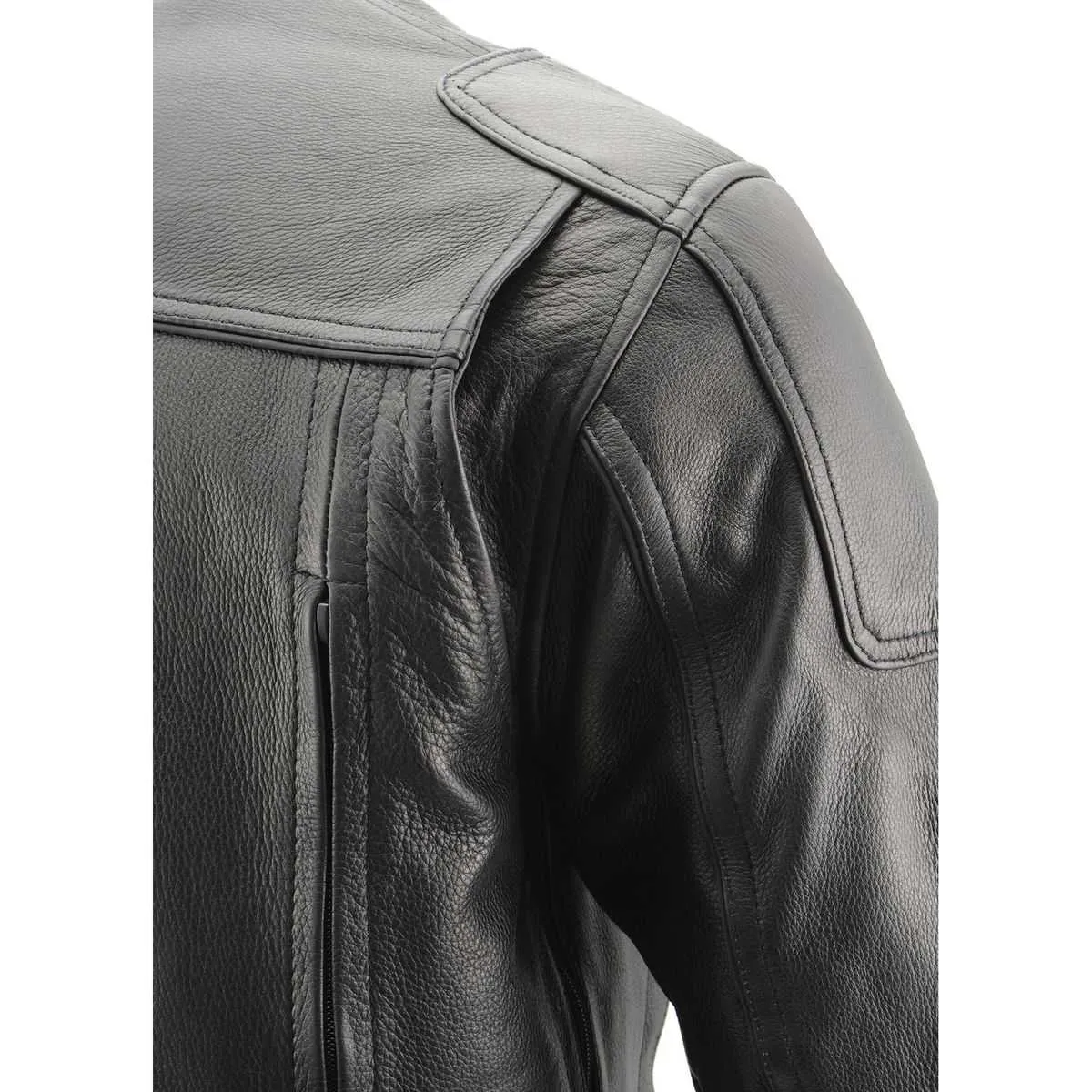 Milwaukee Leather MLM1502 Men's Black 'Cool-Tec' Vented Leather