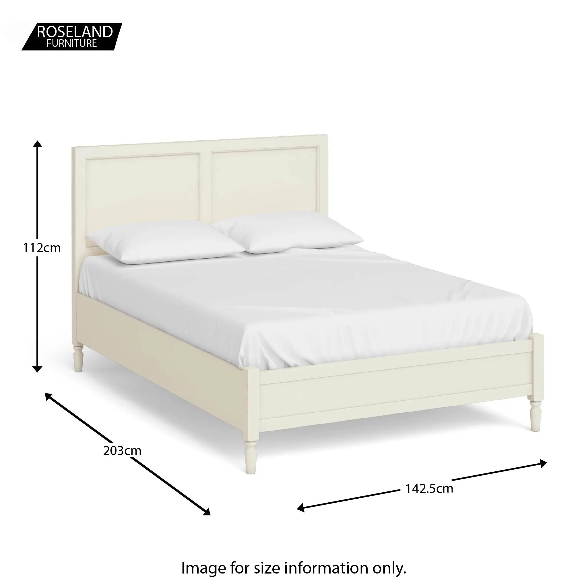 Mulsanne Cream Double Bed Frame